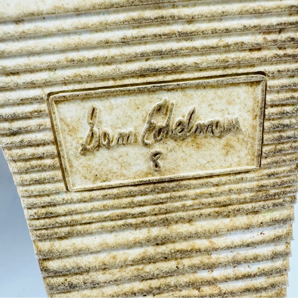 Sam Edelman Pence Leather High-Top Shearling Trim Sneakers Brown sz 8 - Picture 15 of 15